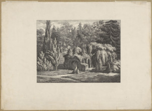 Botanical Garden in Warsaw. Chapel at the site of the cornerstone for the construction of the