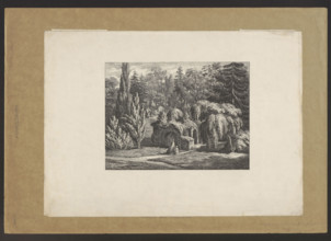 Botanical Garden in Warsaw. Chapel at the site of the cornerstone for the construction of the
