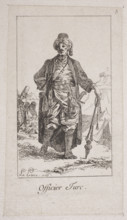 Officier Turc, Le Prince, Jean-Baptiste (1734-1781), graphic artist. Compositions on 'Oriental'