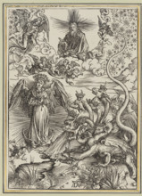The Apocalyptic Woman, Dürer, Albrecht (1471–1528), graphic artist; religious scenes; Apocalypse of