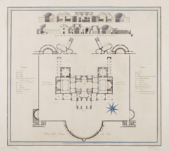 Vestigia delle Terme di Tito. Vault decoration in room 12, Carlone, Marco (1742–1796), graphic