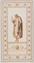 Vestigia delle Terme di Tito. Dionysus and Ariadne. Quadro from the vault decoration of room 15,
