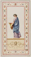Vestigia delle Terme di Tito. Ganymede. Quadro from the wall decoration in room 15, Carlone, Marco