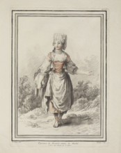 Paysanne de Moravie venant du Marché, Le Prince, Jean-Baptiste (1734–1781), draughtsman; Bonnet,
