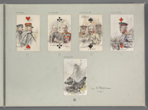 Two of Diamonds — Grand Duke Nicholas Romanov, Commander-in-Chief of the Russian Army; Tanski,