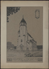 Debe (Dembe). Parish Church of the Blessed Virgin Mary. General view, bottom plan; Wojciechowski,