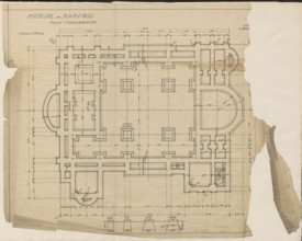 Czestochowa. Church in Raków. Unrealized project. Foundation plan. Wojciechowski, Jaroslaw