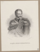 Portrait of Prince Józef Poniatowski; lithograph by Adam Dzwonkowski (Warsaw; lithographic