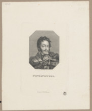 Portrait of Prince Józef Poniatowski; publisher: Gebrüder Schumann (Zwickau; publishing house;