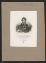 Portrait of Prince Józef Poniatowski; graphic print after Antoni Brodowski (painter); graphic