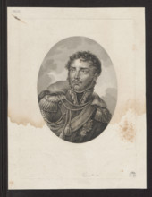 Portrait of Prince Józef Poniatowski; Nicolas Octave Tassaert (1800–1874), graphic artist;