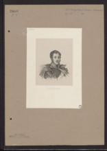 Portrait of Prince Józef Poniatowski; lithograph by Degobert (Brussels; lithographic workshop; fl.