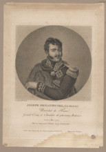 Portrait of Prince Józef Poniatowski; artists/publishers: Justine Lesuire (fl. ca. 1810), Bourdain