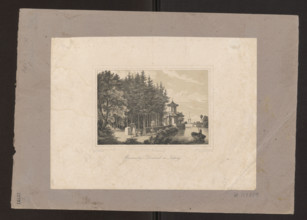 Monument erected to Prince Józef Poniatowski in Leipzig, Arldt, Carl Wilhelm (1809-1868), graphic