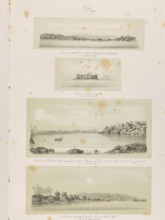 Xingu; 1) Waterfall above Martinho's hut looking downstream, December 9, 1842; 2) Puinteua looking
