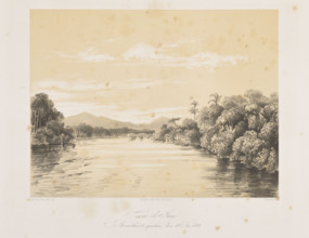 Serra do Iriri looking down the river, 10 December 1842; Tempeltei, Julius Friedrich (1802–1870);