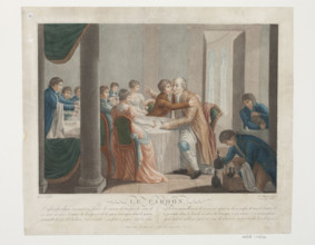 Le pardon, from the series The Story of the Prodigal Son; Duthé, J. (1788–1869); Augustin Legrand