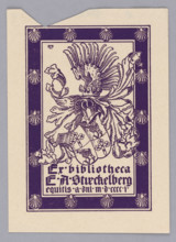 Ex bibliotheca EA Stueckelberg equitis ad^ni mdccci; Rheude, Lorenz Max (1863–1939), graphic