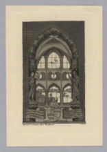 Exlibris Jodoci Reinhard Sacerdotis Lucernatis; Kauffmann, Jean (1866–1924), Swiss graphic artist;