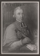 Vilnius. Cathedral, photograph of 'Portrait of Bishop Pilchowski' by an unknown painter,