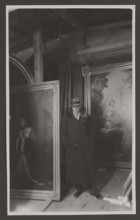 Vilnius. Cathedral. 'Cleaning of Cathedral Paintings - Jerzy Hoppen'; photographer: Edmund and