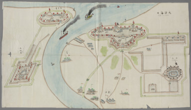 Fortification plan; graphic artist; Chinese art; China; maps; fortifications (architectural); early