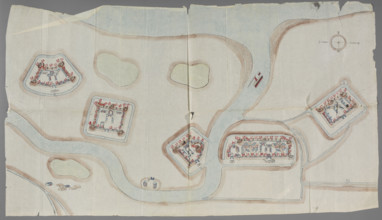 Fortification plan; graphic artist; Chinese art; Chinese; maps; fortifications (architectural);