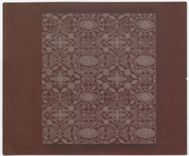Ise katagami dyeing stencil (kôshi) with chrysanthemums and geometric patterns, Ôsugi, Ishimi