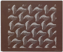 Ise katagami dyeing stencil - night and day chrysanthemum (chûya kiku) ?? ???, Ôsugi, Ishimi (1936-