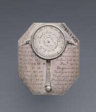 Pocket sundial with compass, Butterfield, Michael (1635-1724); octagonal astronomical measuring