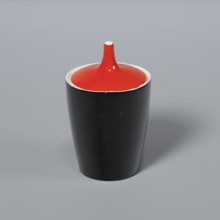 Sugar bowl from the 'Goplana' coffee set; Cmielów SA Porcelain and Ceramic Products Factory