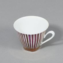 Cup and saucer from the 'Carry' coffee set, Cmielów SA Porcelain and Ceramic Products Factory,