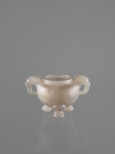 Ding-type incense burner with cover; lions; ceremonial vessels; fo; incense burners; Chinese art;