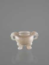 Ding-type incense burner with cover; lions; ceremonial vessels; fo; incense burners; Chinese art;