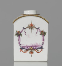 Four-sided tea bowl, Koenigliche Porzellain Fabrique, Meissen (circa 1750), manufacturer. Tea bowl