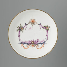 Bowl saucer, Koenigliche Porzellain Fabrique, Meissen (1710–1763), manufacturer; ca. 1750; Meissen;