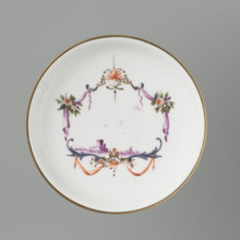 Bowl saucer, Koenigliche Porzellain Fabrique, Meissen (1710–1763), manufacturer; ca. 1750; Meissen;