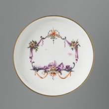 Bowl saucer, Koenigliche Porzellain Fabrique, Meissen (1710–1763), manufacturer; ca. 1750, Meissen;