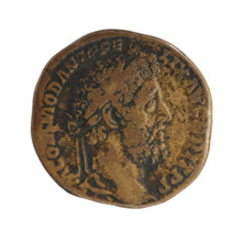 sestertius, Commodus (161–192; Roman emperor 177–192), issuer: Commodus; obverse: Head of Commodus