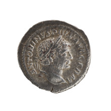Denarius; Caracalla (188–217; Roman emperor 198–217), issuer. Obverse: ANTONINVS PIVS AVG GERM —