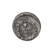 didrachma, Pantikapaion, wreaths, grapes, head of Dionysus (iconographic), monograms, Black Sea