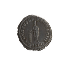 Denarius of Antoninus Pius (86–161; Roman emperor 138–161). Obverse: Head of the emperor with a