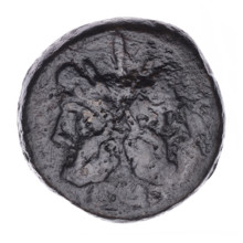 As, publisher; head of Janus (iconographic); ship's prow (iconographic); Janus (mythological);