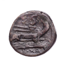Semis, publisher; obverse: head of Saturn in laurel wreath at right with value mark 'S' behind;