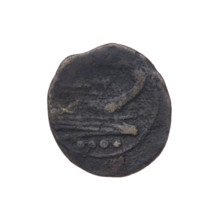 triens; ship's prow (iconographic); head of Minerva (iconographic); Minerva (mythological);