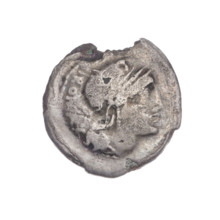 Denarius subaeratus, Aurelius Scaurus, M. (fl. 118 BC), publisher; Licinius Crassus, L. (fl. 118