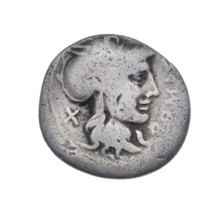 Denarius; issuer: Cn. Domitius Ahenobarbus (fl. 118–96 BC), publisher (politician, consul).
