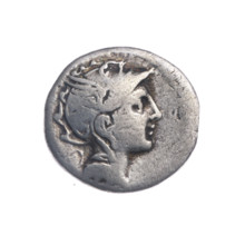 Denarius, T. Manlius Mancinus (publisher, fl. 111–110 BC), Ap. Claudius Pulcher (publisher, fl.