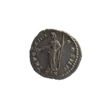 Denarius, Antoninus Pius (86–161; Roman emperor 138–161), obverse: head of the emperor in a laurel