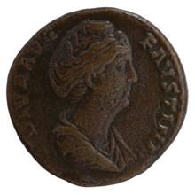 Sestertius, Antoninus Pius (86–161; Roman emperor 138–161) (issuer); Faustina the Elder (98–141;